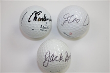 Jack Burke, Charles Coody, & George Archer Signed Golf Balls JSA ALOA