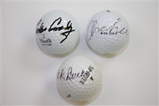 Jack Burke, Charles Coody, & George Archer Signed Golf Balls JSA ALOA
