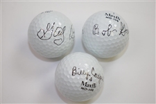 Billy Casper, Bob Goalby, & Gay Brewer Signed Golf Balls JSA ALOA