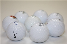 Eight Course Logo Golf Balls Including Classic Masters Logo Golf Ball