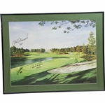 Gene Sarazen World Open Champs Calcavecchia, Els, Nobilo, & Hart Signed Print JSA ALOA
