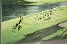 Gene Sarazen World Open Champs Calcavecchia, Els, Nobilo, & Hart Signed Print JSA ALOA