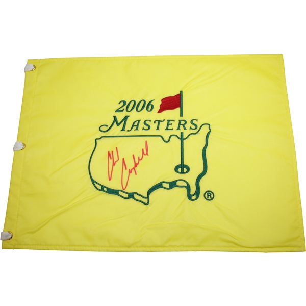 Chad Campbell Signed 2006 Masters Embroidered Flag - 2nd Rd Leader JSA ALOA