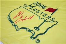Chad Campbell Signed 2006 Masters Embroidered Flag - 2nd Rd Leader JSA ALOA