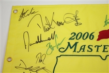2006 Masters Flag Signed by 27 Including Sergio, Furyk, Toms, Coody, & others JSA ALOA