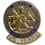 Bobby Wadkins 25 Year Pin for Professional Golf Assoc. of America