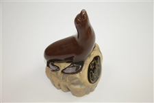 Bobby Wadkins' 42nd Crosby Decanter with Seal on Rock - 10 Tall