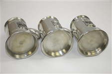 10 Piece Anheuser Busch Golf Classic Pewter Set of Steins, Cups, & other - Bobby Wadkins Collection