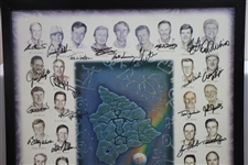 Multi-Signed 2008 MasterCard Championship at Hualalai GC Poster - Bobby Wadkins Collection JSA ALOA