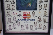 Multi-Signed 2008 MasterCard Championship at Hualalai GC Poster - Bobby Wadkins Collection JSA ALOA