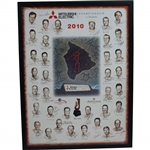 Multi-Signed 2010 Mitsubishi Championship at Hualalai GC Poster - Bobby Wadkins Collection JSA ALOA