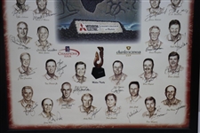 Multi-Signed 2010 Mitsubishi Championship at Hualalai GC Poster - Bobby Wadkins Collection JSA ALOA