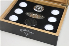 The CapCana Championship Callaway Golf Ball Set Humidor with Cigar Cutter - Bobby Wadkins Collection