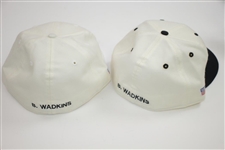 Two Bobby Wadkins Personal Ryder Cup Hats with World Golf HoF Hat & Ryder Cup Visor