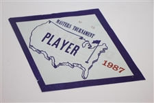 1981 (No. 57) & 1987 (No. 73) Masters tournament Player Parking Passes - Bobby Wadkins Collection