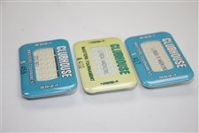 Three Masters Clubhouse Badges (1987 & 1988) - Bobby Wadkins Collection