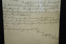 J.H. Taylor Handwritten & Signed 1904 Letter on Personal Letterhead - Framed JSA ALOA