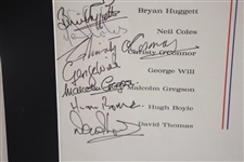1967 Ryder Cup Victory Dinner Menu Signed by Both Teams - Framed JSA ALOA
