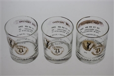 Eight 1971 US Open Championship at Merion GC Lee Trevino Commemorative Glasses - Various Conditions