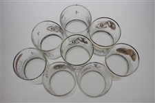 Eight 1971 US Open Championship at Merion GC Lee Trevino Commemorative Glasses - Various Conditions