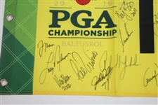 2016 PGA at Baltusrol Flag Champs Signed Flag Nicklaus, Trevino, Walker, & others JSA ALOA