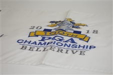 Brooks Koepka Signed 2018 PGA Championship at Bellerive Embroidered Flag JSA FULL #BB22133 