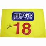 Arnold Palmer Signed Undated OPEN Championship Screen Flag JSA ALOA