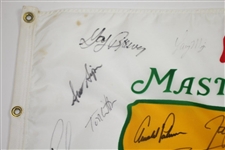 Classic Masters White Flag Signed by Palmer, Jack, Sarazen, Watson & others JSA ALOA