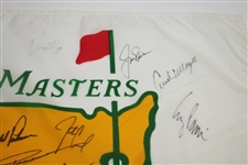 Classic Masters White Flag Signed by Palmer, Jack, Sarazen, Watson & others JSA ALOA