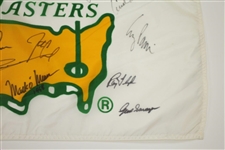 Classic Masters White Flag Signed by Palmer, Jack, Sarazen, Watson & others JSA ALOA