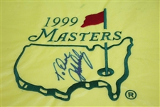 John Daly Signed 1999 Masters Tournament Embroidered Flag with Personalization JSA ALOA