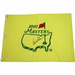 Arnold Palmer Signed 2000 Masters Tournament Embroidered Flag JSA ALOA