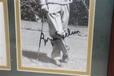 Byron Nelson Signed 'The Unforgettable Year' with Medallion, Year in Review, & Signed Photo JSA ALOA
