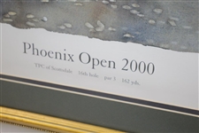 Davis Love III Signed 2000 Phoenix Open 16th Hole Artist Silver Print - Framed JSA ALOA