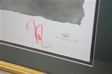 Davis Love III Signed 2000 Phoenix Open 16th Hole Artist Silver Print - Framed JSA ALOA