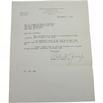 Great Content Robert T. Jones Jr. (Bobby) Signed Letter Nat. Ed. Films, Inc for USGA Sportsmanship JSA ALOA