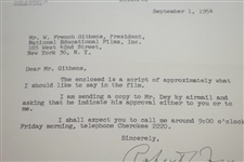 Great Content Robert T. Jones Jr. (Bobby) Signed Letter Nat. Ed. Films, Inc for USGA Sportsmanship JSA ALOA