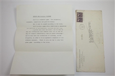 Great Content Robert T. Jones Jr. (Bobby) Signed Letter Nat. Ed. Films, Inc for USGA Sportsmanship JSA ALOA