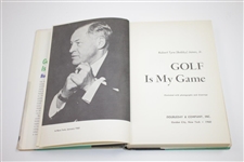 Robert Bobby T. Jones Jr. Signed 1960 'Golf Is My Game' Book Pers. to Charles Hucke JSA ALOA