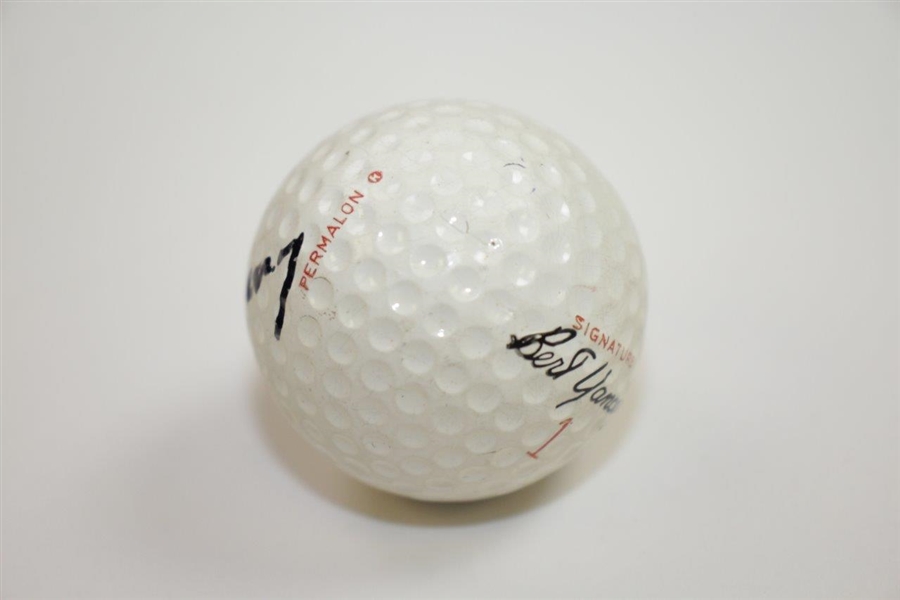 Bert Yancey Signed Personal Signature Logo Golf Ball JSA ALOA