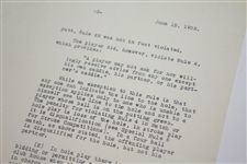 1932 U.S.G.A. Two-Page Letter Signed by Chairman of Rules Committee - Heavy Content