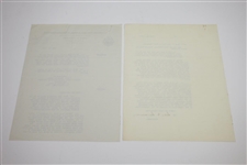 1932 U.S.G.A. Two-Page Letter Signed by Chairman of Rules Committee - Heavy Content