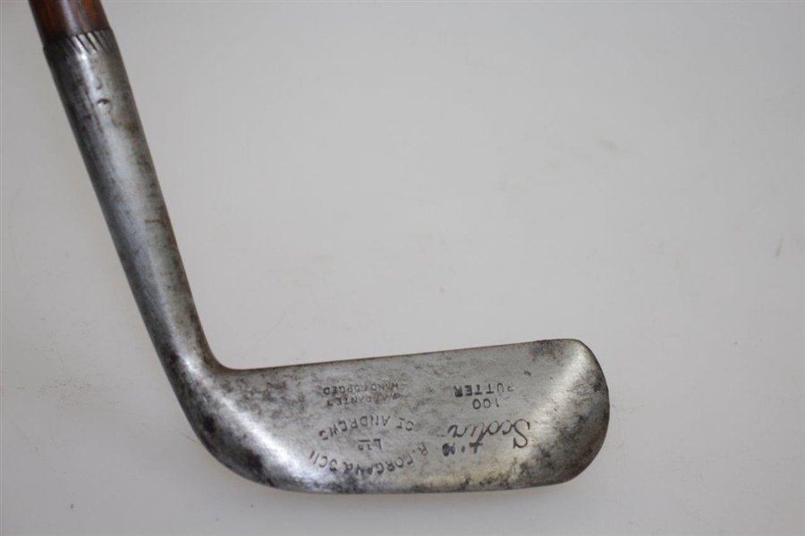 R. Forgan & Son St. Andrews 'Scotia' 100 Putter with Square Wood Handle/Grip