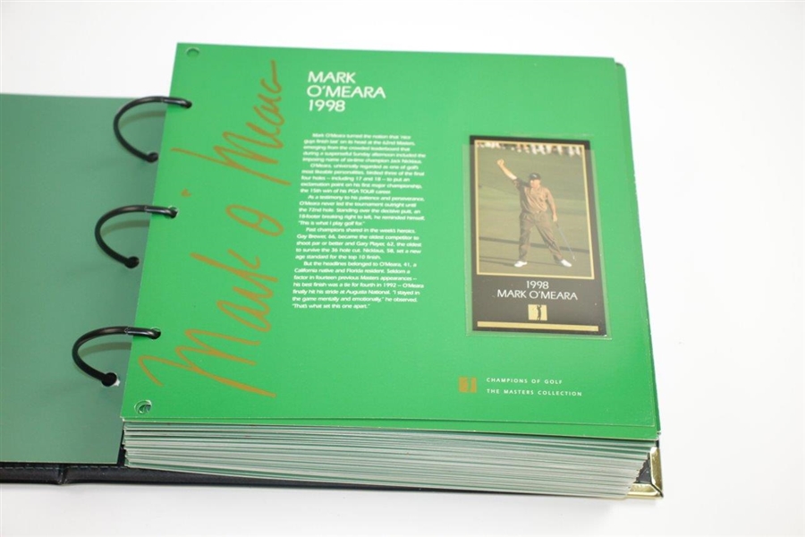 The Masters Collection 1934-1998 Champions of Golf Full Set in Original Folder & Box