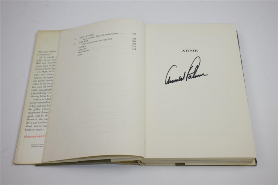 Arnold Palmer Signed 'Arnie: The Evolution of a Legend' Book by Mark H. McCormick JSA ALOA
