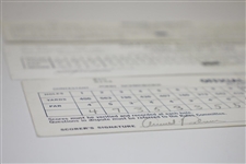 Arnold Palmer, Jack Nicklaus, & Gary Player 'Big 3' Signed Official Used Scorecards JSA ALOA