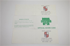Arnold Palmer, Jack Nicklaus, & Gary Player 'Big 3' Signed Official Used Scorecards JSA ALOA
