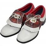 Classic Red/Black Plaid Jack Nicklaus Golden Bear Golf Shoes