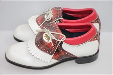 Classic Red/Black Plaid 'Jack Nicklaus Golden Bear' Golf Shoes