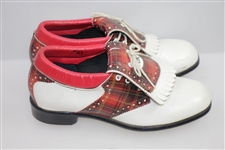 Classic Red/Black Plaid 'Jack Nicklaus Golden Bear' Golf Shoes